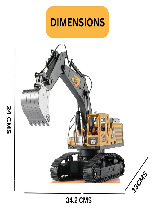 VikriDA RC Excavator Truck Toy | Remote Control Digger with Lights & Sound | Durable Construction Vehicle Robot for Kids - Image 3